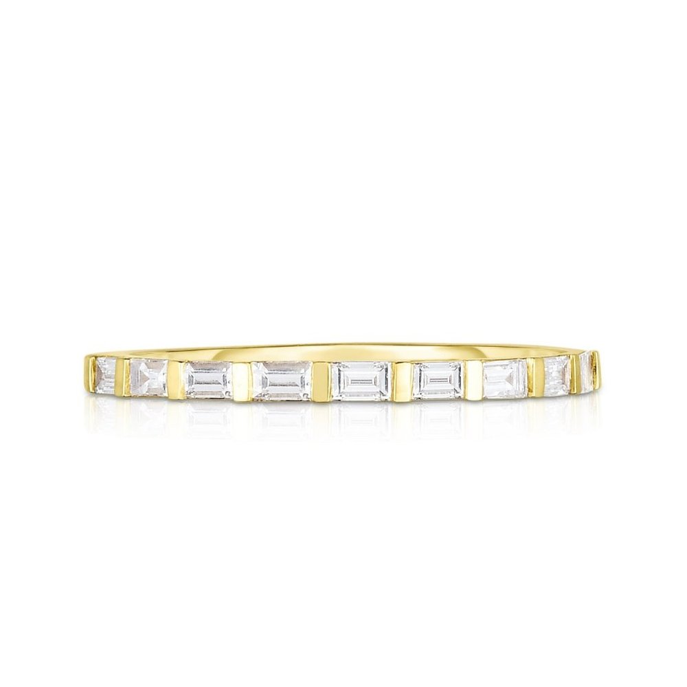Baguette Diamond Row Ring In 14k Gold